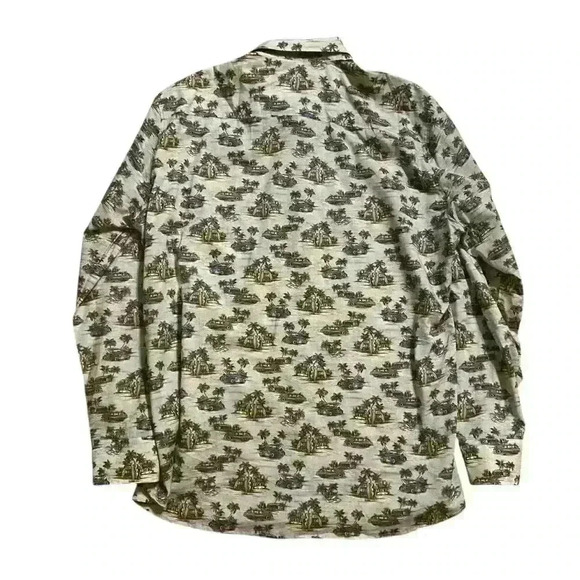 Haupt Mens Long Sleeve Modern Fit Button Down Shirt Size XL Car Surfboard Cotton - Picture 3 of 12